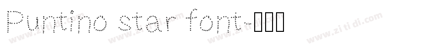 Puntino star font字体转换